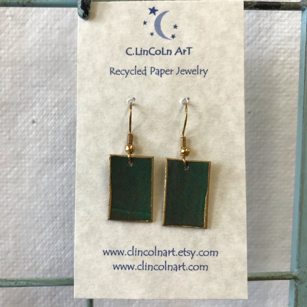 Recycled Paper Earrings ♻️